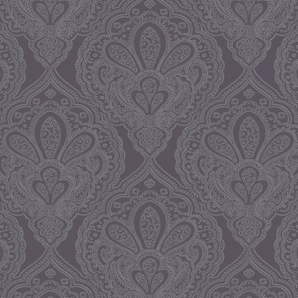 Galerie Mehndi Damask Wallpaper Purple DWP0247-01