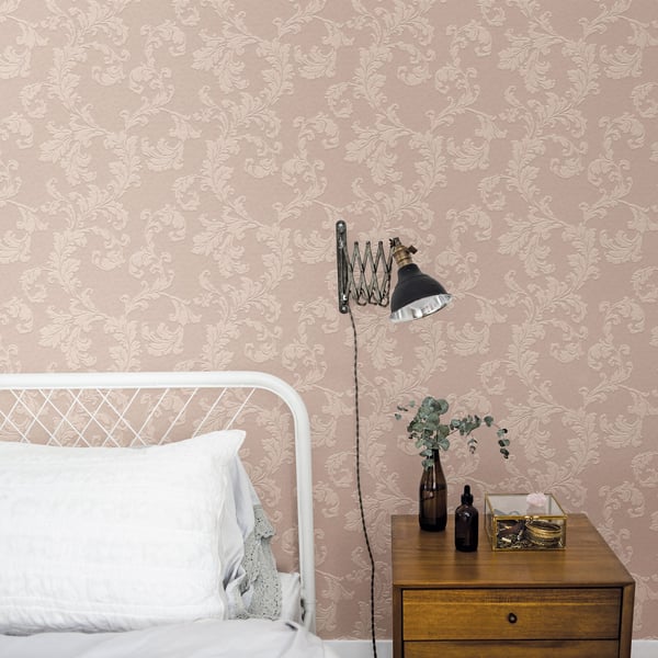 Galerie Acanthus Trail Wallpaper Soft Pink DWP0250-04