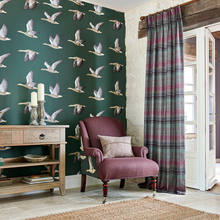 Elysian Geese Amsterdam Green Wallpaper