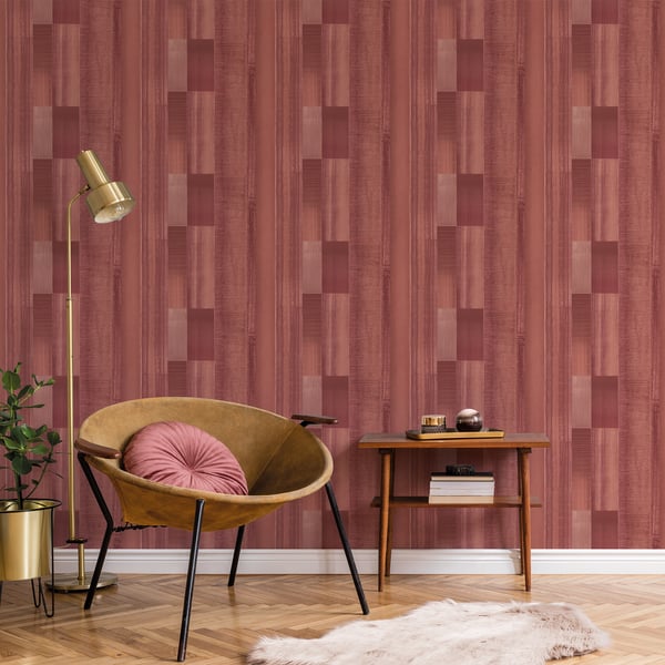 Galerie Agen Stripe Wallpaper Red G56574