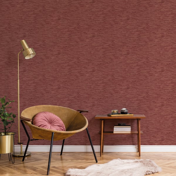 Galerie Bronze Effect Wallpaper Red G56590