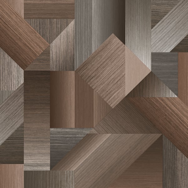 Galerie Shape Shifter Wallpaper Brown G56625