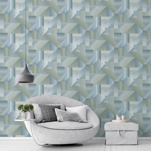 Galerie Shape Shifter Wallpaper Aqua G56627