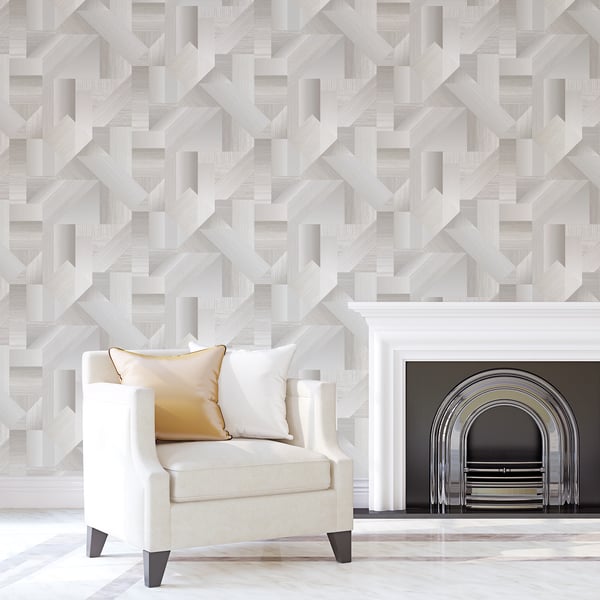 Galerie Shape Shifter Wallpaper Grey G56629