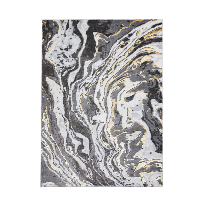 Apollo GR584 Grey/Gold Modern Abstract Rug