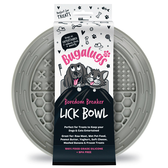 Bugalugs Lick Bowl Grey