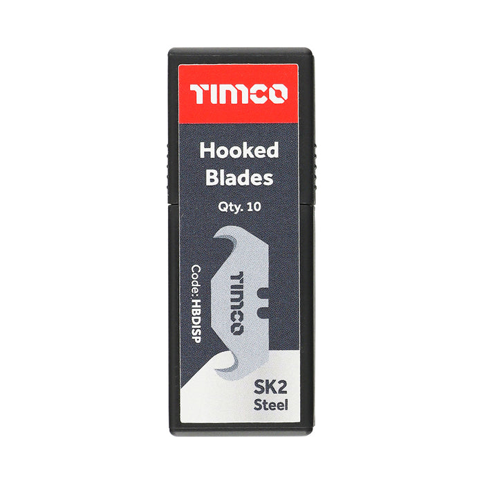 Timco Hooked Knife Blades 51 x 19x 0.6 mm - 10 PCS
