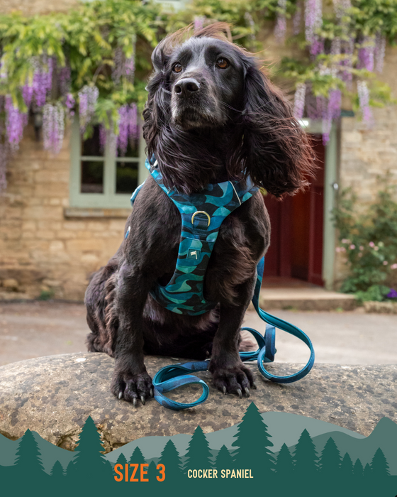 Twiggy Tags Adventure Harness Lagoon
