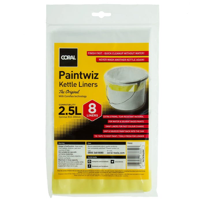 Coral Paintwiz 2.5 Litre Paint Kettle Liners