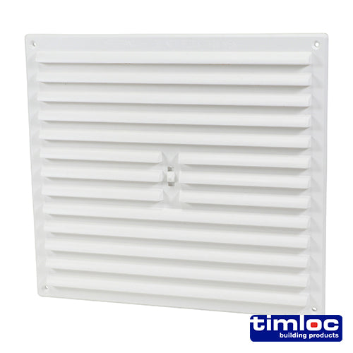 Timloc Internal Plastic Hit & Miss Louvre Mini Grille Vent White 1210W 260 x 235