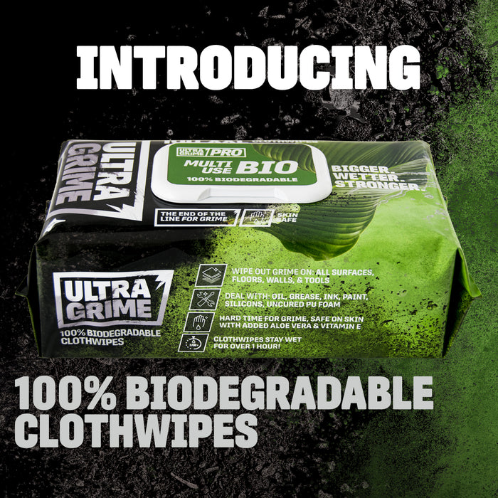 Uniwipe Ultragrime Pro Multi-Use Bio 100 XXL Huge Wipes