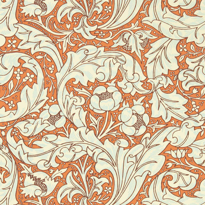 Morris & Co Bachelors Button Burnt Orange/Sky Wallpaper