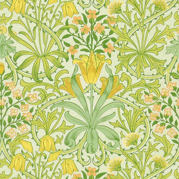 Morris & Co Woodland Weeds Sap Green Wallpaper