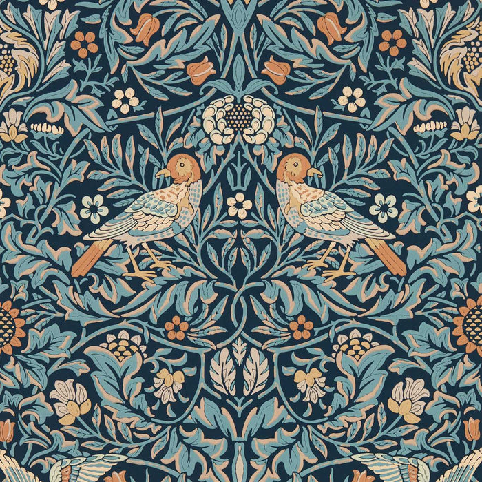 Bird Webbs Blue Wallpaper