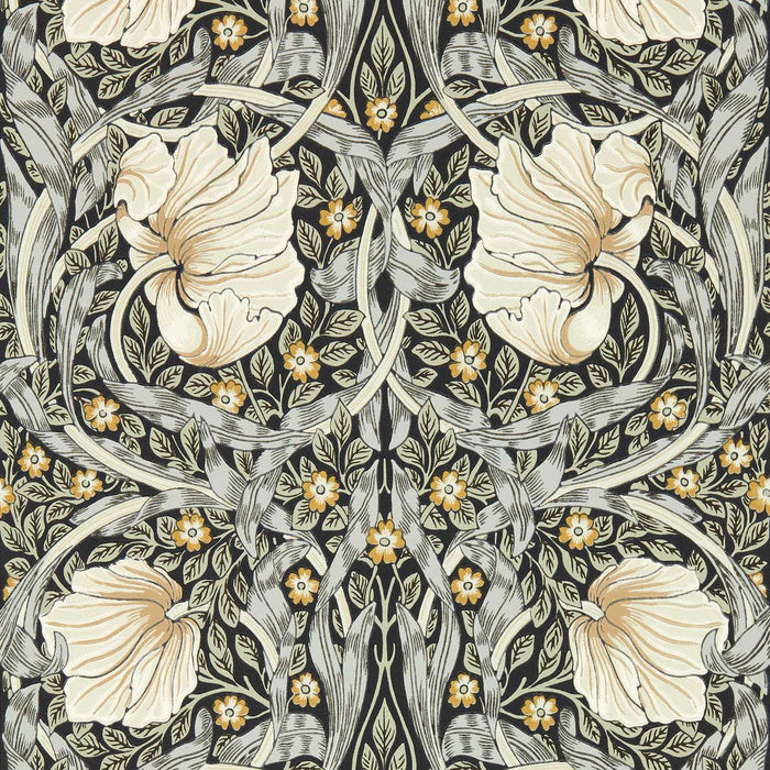 Morris & Co Pimpernel Ink/Sage Wallpaper