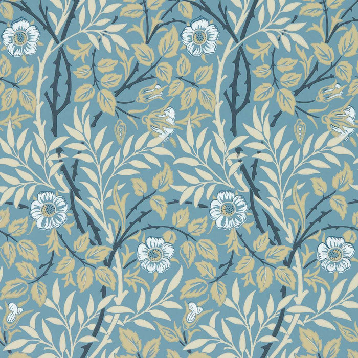 Morris & Co Sweet Briar Mineral/Linen Wallpaper