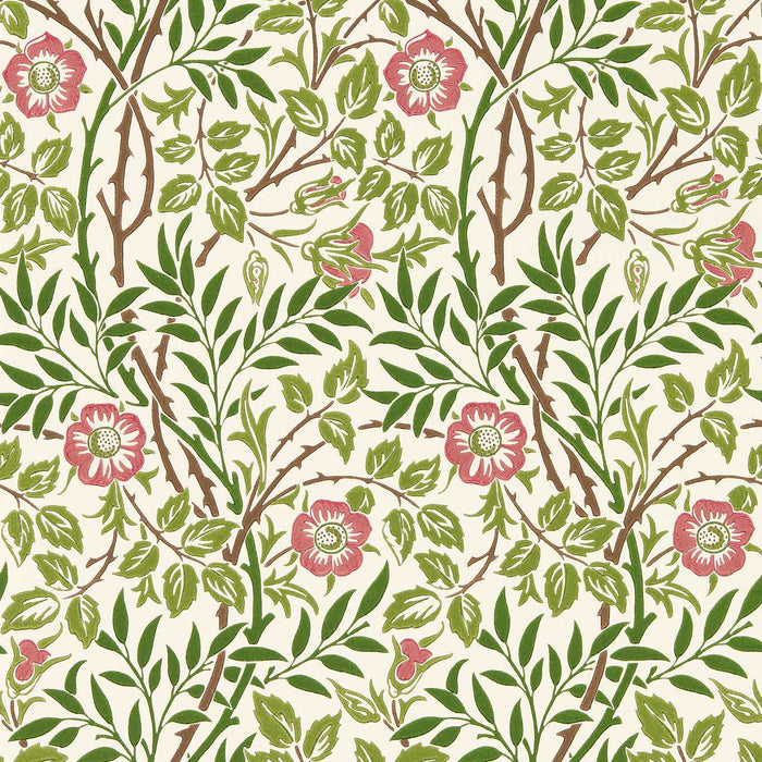 Morris & Co Sweet Briar Boughs/Rose Wallpaper