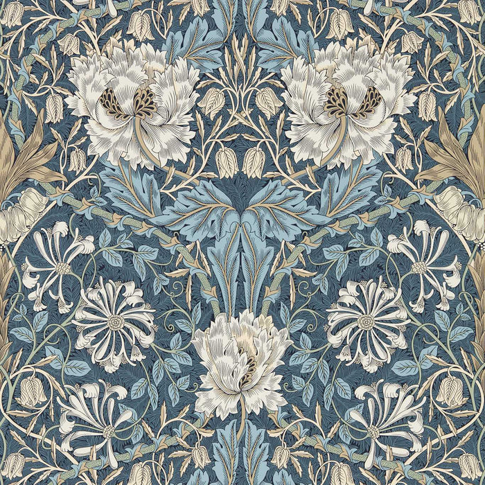 Morris & Co Honeysuckle & Tulip Woad/Thyme Wallpaper