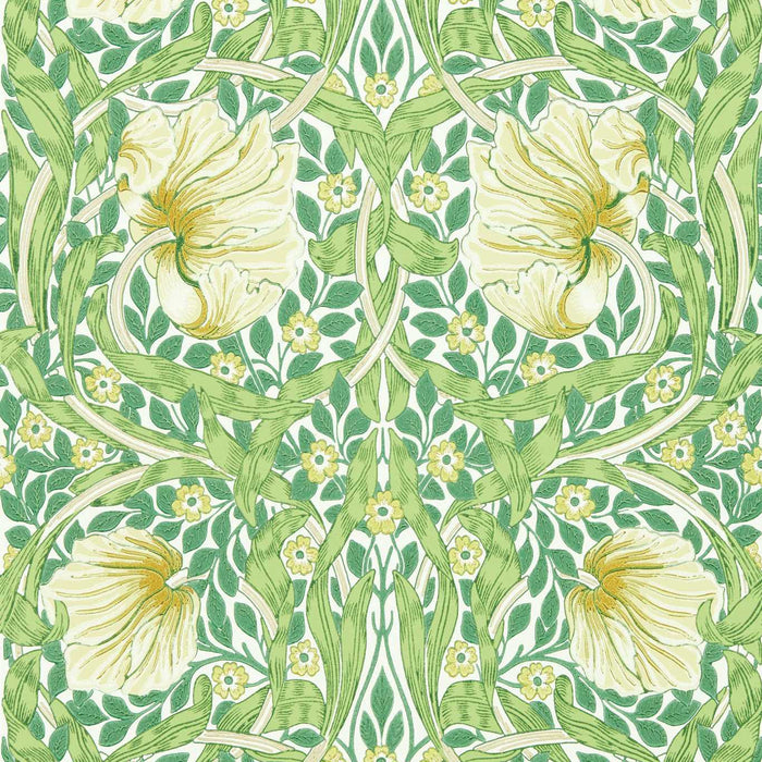 Morris & Co Pimpernel Weld/Leaf Green Wallpaper