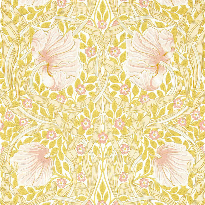 Morris & Co Pimpernel Sunflower/Pink Wallpaper