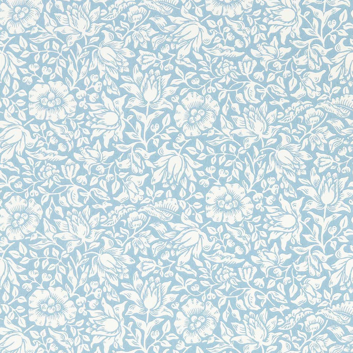 Morris & Co Mallow Powder Blue Wallpaper