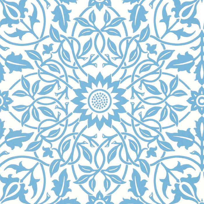 Morris & Co St James Ceiling China Blue Wallpaper