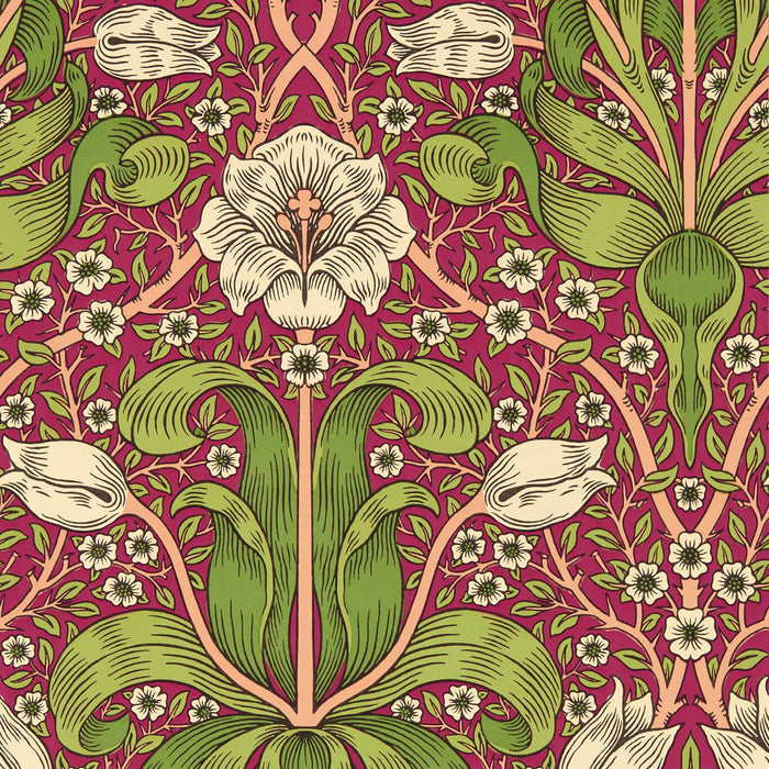 Morris & Co Spring Thicket Maraschino Cherry Wallpaper