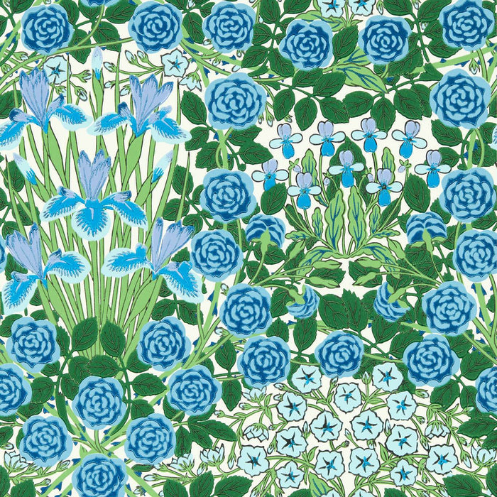 Morris & Co Campanula Peacock/Opal Wallpaper