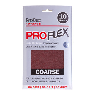 Proflex 10x Pack Sandpaper Sheets