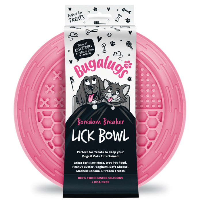 Bugalugs Lick Bowl Pink
