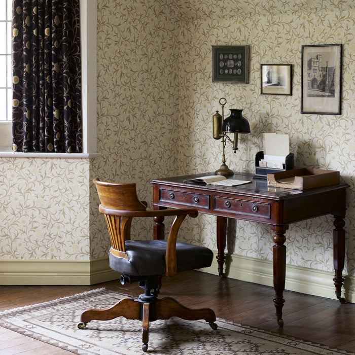 Morris & Co Scroll Loden/Slate Wallpaper