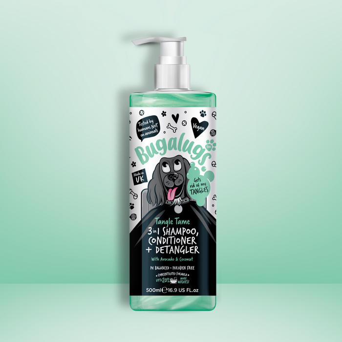 Bugalugs Tangle Tame 3-in-1 Dog Shampoo, Conditioner & Detangler