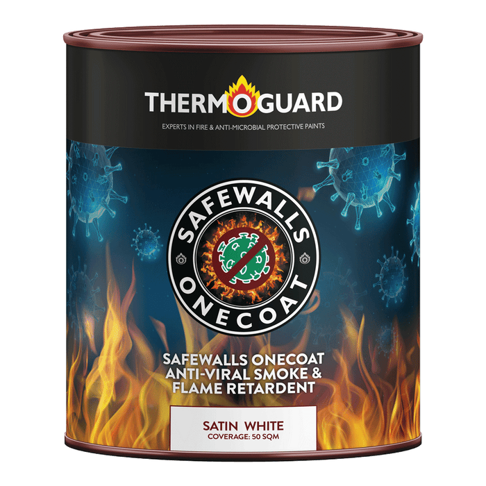 Thermoguard Safewalls OneCoat Anti-Viral Smoke & Flame Retardant White