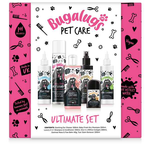 Bugalugs Ultimate Set Dog Grooming Giftset