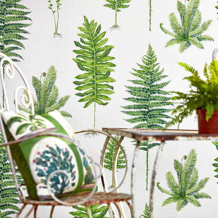 Fernery Botanical Green Wallpaper