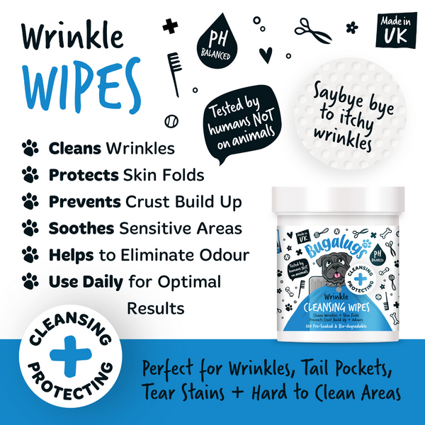 Bugalugs Wrinkle Wipe pads (100)