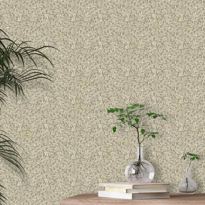 Laura Ashley Nutgrove Wallpaper - 140320 - Lichen