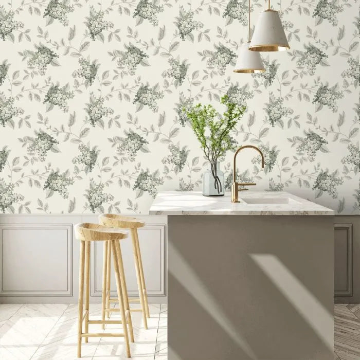 Laura Ashley Portland Wallpaper  - 127393 - Fern