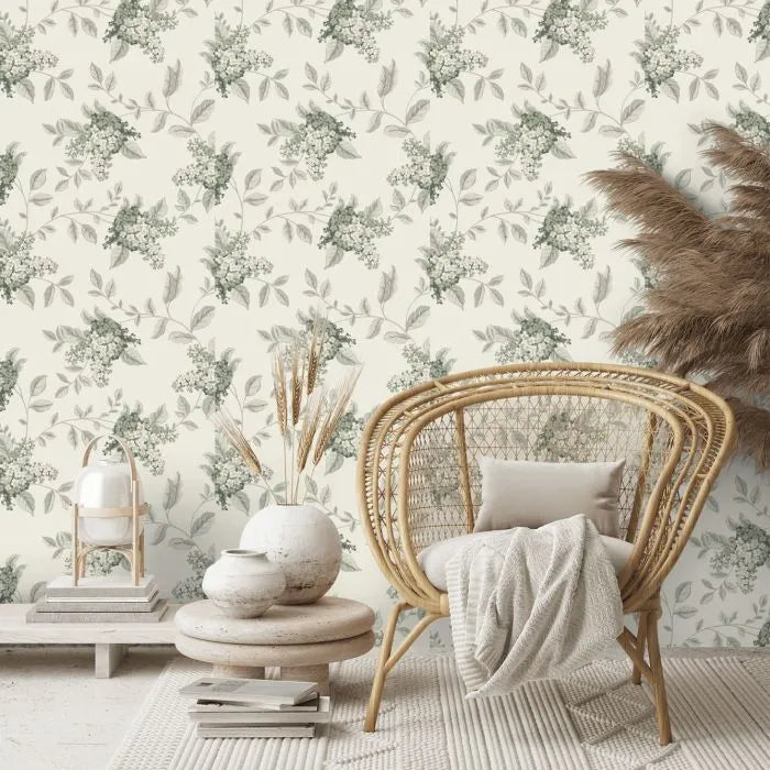 Laura Ashley Portland Wallpaper  - 127393 - Fern
