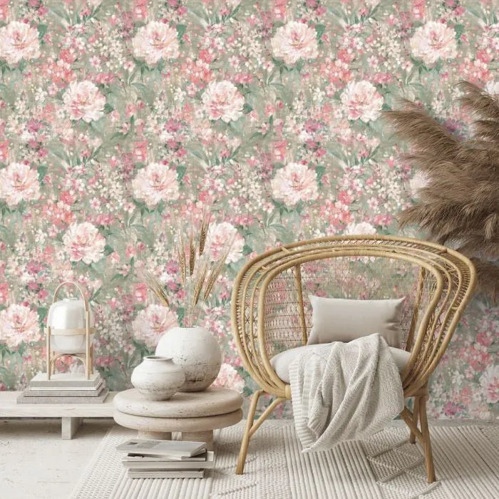 Laura Ashley Mayville Wallpaper -140328 - Hedgerow Green