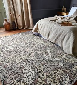 Morris & Co Oak Rug Acanthus Forest