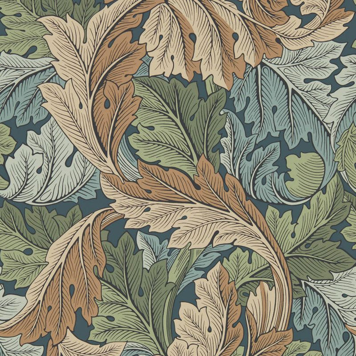 Morris & Co Acanthus Slate Blue/Thyme Wallpaper