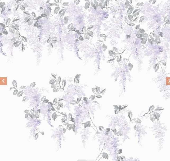 Laura Ashley Mirabelle Mural Wallpaper - 130126FXST - Pale Amethyst