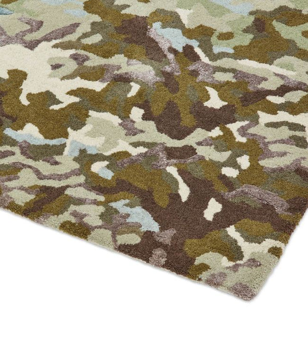 Sandersons Ancient Canopy Rug Fawn Olive