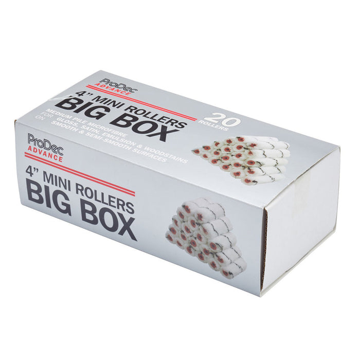 Prodec Advance Microfibre Mini Rollers Big Box -Pack of 20x