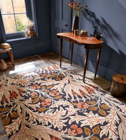 Morris & Co Oak Rug Artichoke Amber Charcoal