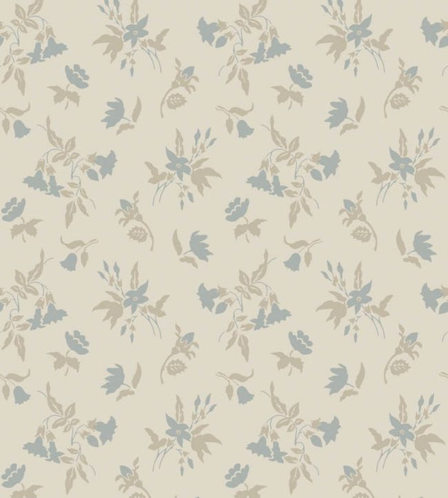 Auguste Wallpaper by Farrow & Ball BP6501 Light Blue / Bone