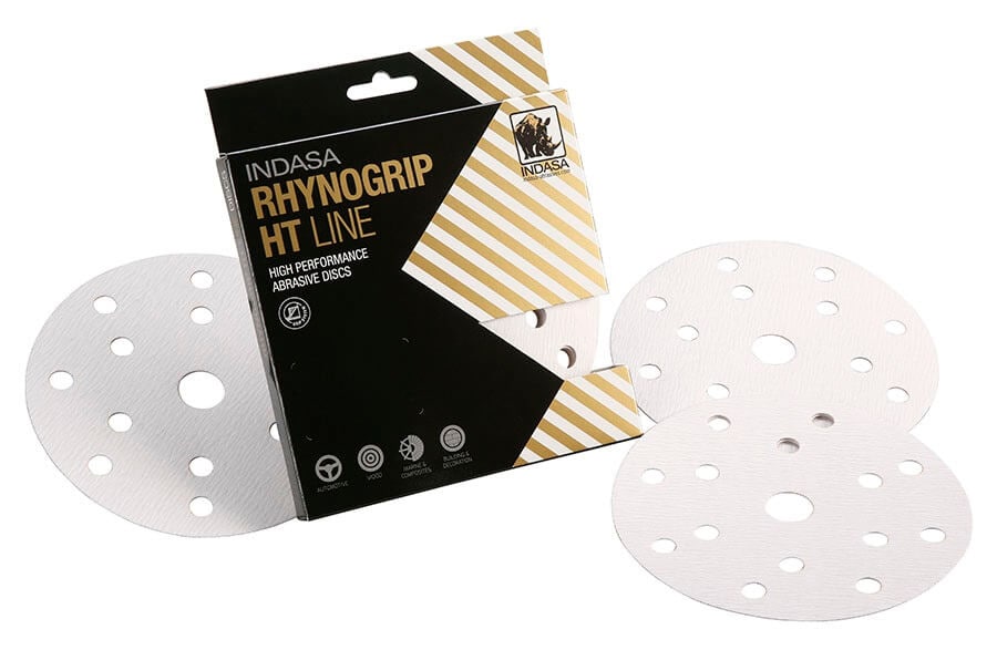 Indasa Rhynogrip HT 15 Hole Abrasive Discs Pack of 10