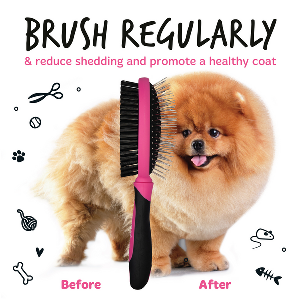 Bugalugs 2-in-1 Double Sided Grooming Brush