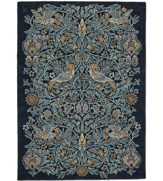 Morris & Co Oak Rug Bird Webb's Blue